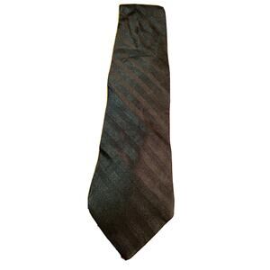 Pierre Cardin Men’s Black Silver Striped Silk Designer Necktie
